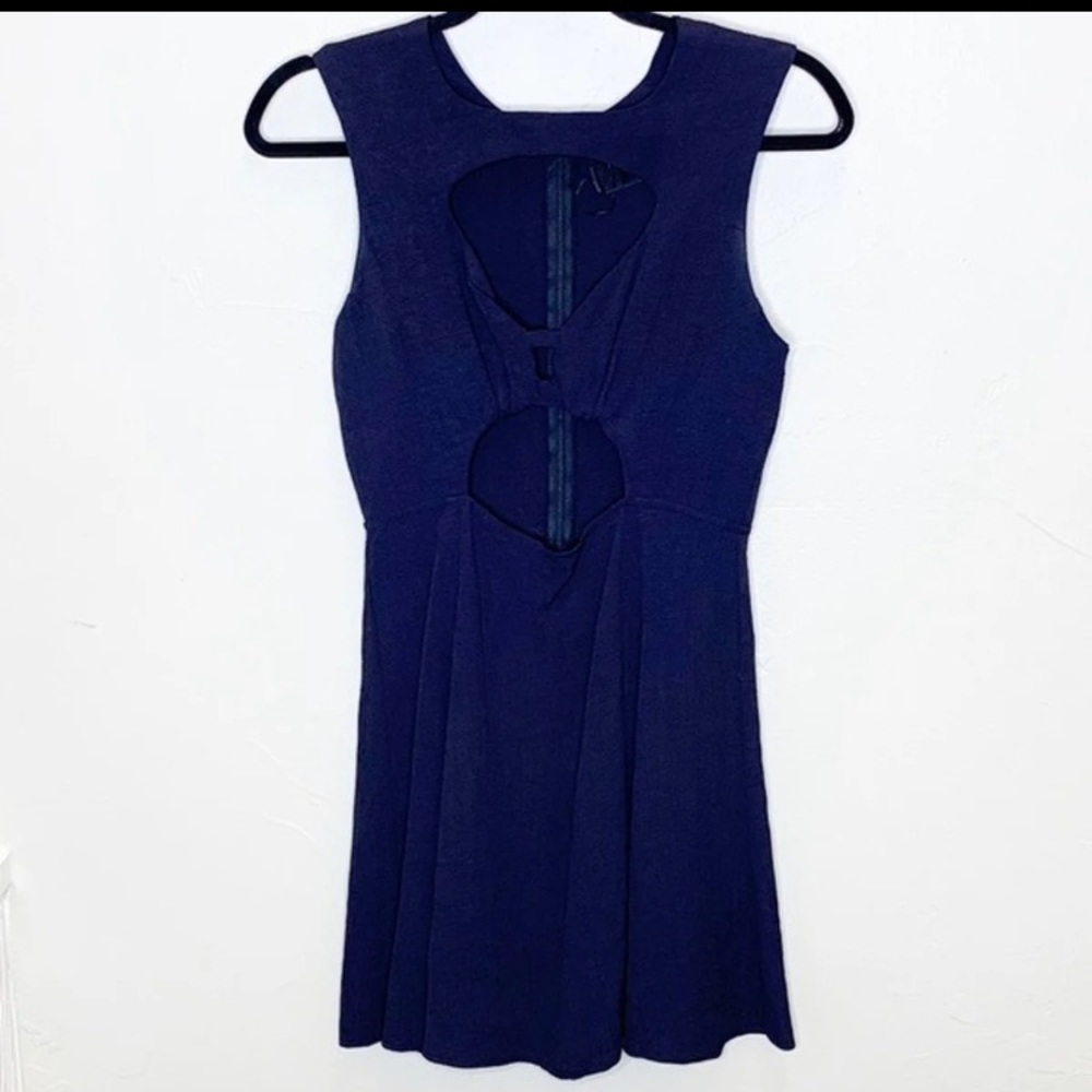 REFORMATION Purple Cut Out Bustier Dress M